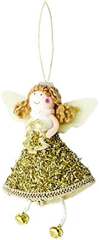 Božićni ukrasi na otvorenom, anđeoski ukrasi Božićne anđele lutke viseći ukrasi božićne drvce plišane ukrase slatki anđeo lutke privjesak