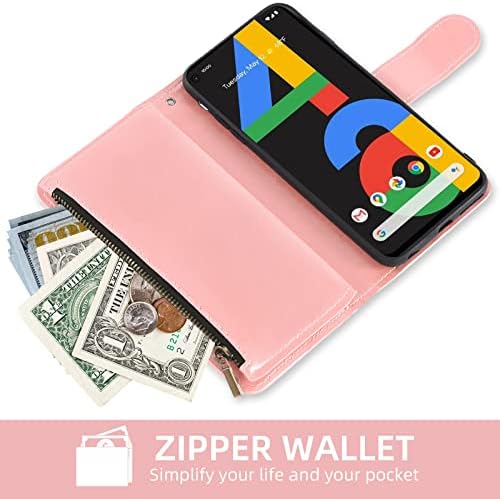 Asuwish futrola za telefon Google Pixel 4A 4G Navlaka za novčanik sa zaštitom ekrana od kaljenog stakla i preklopnim držačem kreditne