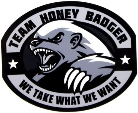 MilSpec Monkey Team Honey Badger Vinyl Decal )