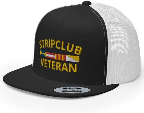 RIVEMUG striptiz klub Veteran Premium kamiondžija šešir visoka kruna stan Bill Podesiva kapa-Funny dare Gag poklon šala