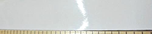 Bijeli Poliester za ivice visokog sjaja u 3 x 120 inčima bez ljepila