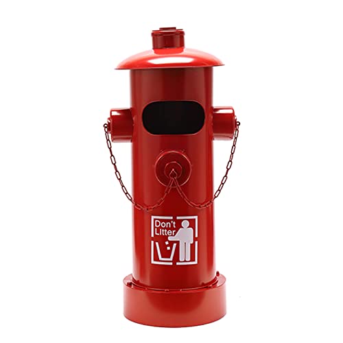 Vanjska kanta za smeće Retro kanta za smeće Kreativna kanta za smeće vatrogasna hidrant kanta za smeće Vanjska kanta za smeće sa poklopcem