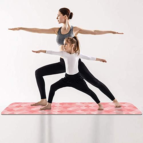 Koža ribe bešavni uzorak Pink Premium Thick Yoga Mat Eco Friendly Rubber Health & amp; fitnes Non Slip Mat za sve vrste vježbe joge