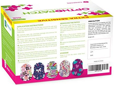 OPHOPATCH KIDSKE ZAČE - FUN Girls Design [serija II] - 90 + 10 bonus lateks besplatni hipoalergeni pamučni ljepljivi zavoji za amblyopia