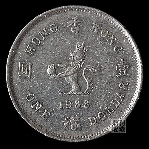Hong Kong 1 Yuan 壹 Yuan Coin duga kraljica kraljica 25 mm HKD kolekcija novčića