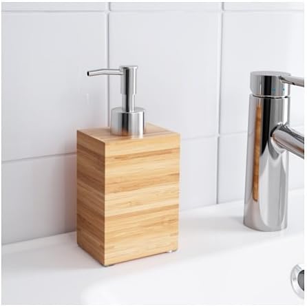 Vierra, Inc. Real Bamboo sapun za sapun za kupatilo ili kuhinju Visoko dekor boca Pravo drvo