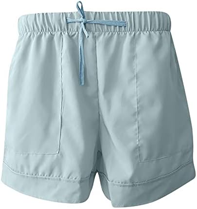 Trke za trčanje za žene plus veličine Ljeto Široke kratke hlače Labavi fit izvlačenje elastičnih struka Bermuda kratke hlače sa džepovima