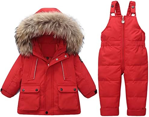 Dječji dječaci Dječaci Zimska topla jakna Postavite plišani s kapuljačom slatka spuštena odjeća puffer kaput novorođenčad pantalone