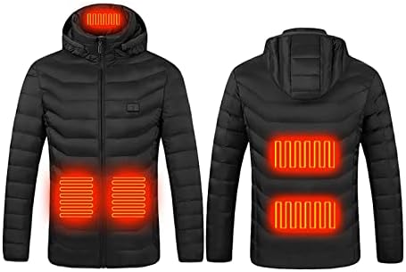 Grijanje USB jakne Električni grijani kaput jaknu s kapuljačom sa kapuljačom zimski topliji muškarci muški jakne