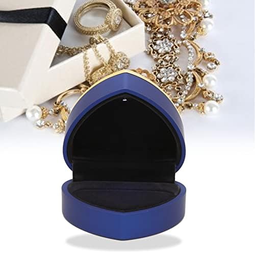 Poklon kutija, mekani skidački nakit za skladištenje elegantnih osvijetljenih prstenova kutija u obliku obljećenih za godišnjice