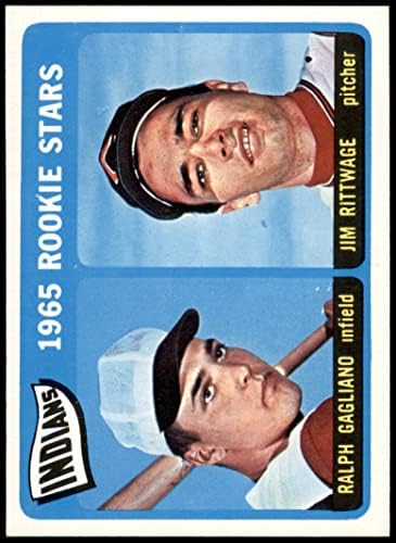 1965 TOPPS 501 Indijanci Rookies Jim Rittwage / Ralph Gagliano Cleveland Indijanci NM / MT Indijanci