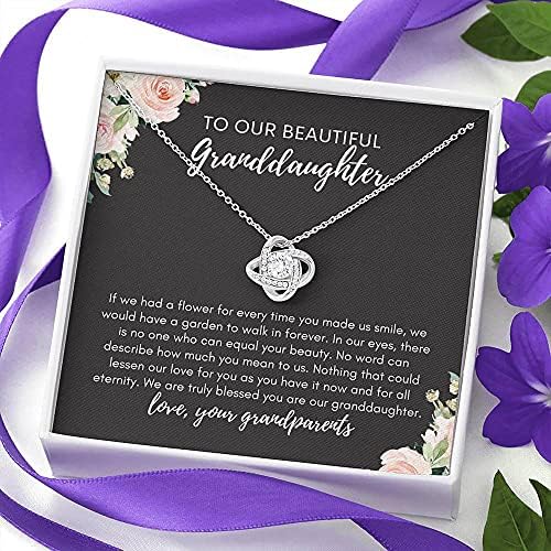 Personalizirani poklon nakita - Zauvijek ljubavna ogrlica, slatki 16 rođendanski poklon za unuku od baka i baka, ogrlica od bake za bake za unuku, sretan rođendansku djevojku