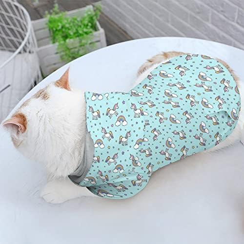 Jednorozi s dugim mačkama Jednodijelna košulja Trendi kostim za pse sa poklopcem za kućne ljubimce