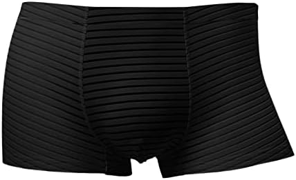 Veliki i visoki donji rublje za muškarce muškarci 3 komada seksi kratki ljetni tanki prozirni podnaspani svileni svileni bokseri