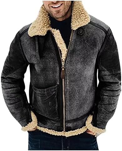 Hxhyqkp jakne za muškarce, dugi rukav božićni jaknu Man Plus size domaća odjeća Puffer jakna lounge rever