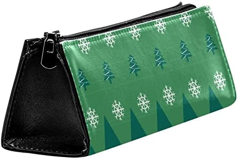 Tbouobt Pokloni za muškarce Žene šminke torbe toaletne torbice Male kozmetičke torbe, zeleni snijeg Flake božićno drvce