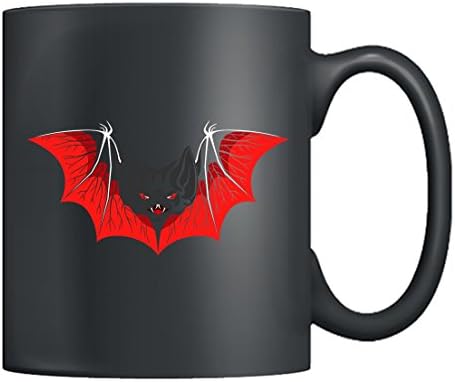 Šolja za kafu vampirskog šišmiša-najljepša Vampirska šolja za šišmiša Keramika, šolja za čaj crna 11oz, savršeni pokloni za muškarce, žene