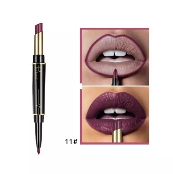 Duo ruž za usne olovka za usne 2 - u - 1 uvlačivi alat za šminkanje twist-up dizajn, dugotrajan, visoko pigmentirana boja za usne