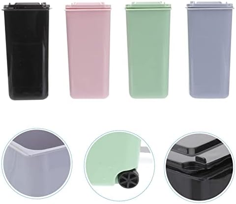 Gatuida Mini kanta za smeće, 4pcs Mini držač za smeće za smeće i jedinstveni Small Size Recycle mogu postaviti pencil Cup stoni Organizator