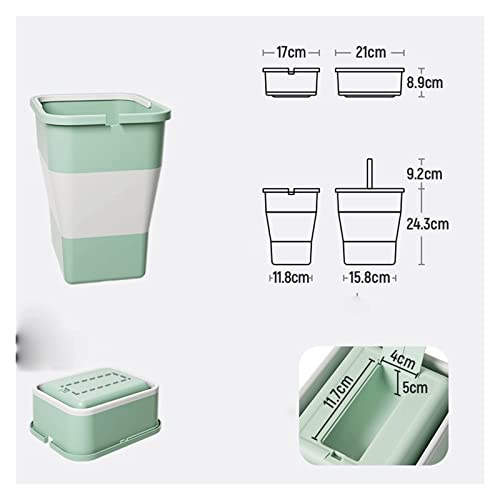 Aymaya kante za smeće, malene smeće može kućni domovinsko-stolni prostor mini kava za skladištenje kutija sklopiva papirna košara