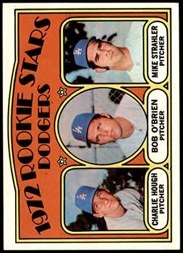 1972. 198 Dodgers Rookies Charlie Hugh / Bob O'Brien / Mike Strahler Los Angeles Dodgers NM + Dodgers