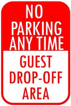 Nema parkiranja pad gostiju van područja | Lako za motorno parkiranje i ulični znak | 12 w x 18 h