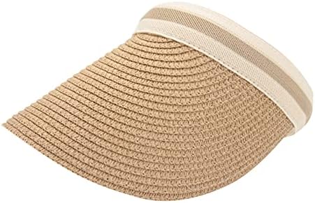 Visinski šeširi za žene za žene široki rudar na otvorenom sportski šeširi prozračne zaštitne sunce prazne gornje slame bejzbol šeširi
