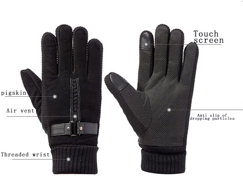N / A zimske muške rukavice od prave kože dodirni ekran tople Ležerne rukavice rukavice za muškarce Sport Na otvorenom