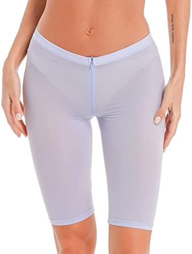 Loloda Hlače za vježbanje Žene Spandex niski uspon Zipper Crotch Gym Atletic joga trčanje hlače