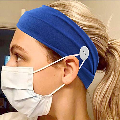 4 kom ženske trake za glavu sa dugmadima Headwraps headwraps Hair Accessories držač za zaštitu ušiju elastične trake za medicinske