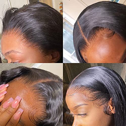 Body Wave Lace prednje perike ljudska kosa za crne žene 5x5 HD čipkaste perike za zatvaranje ljudska kosa Pre Čupana 150% gustoća brazilska Djevica 5x5 HD prozirne ljepljive perike ljudska kosa Pre Čupana s dječjom kosom 26 inča prirodna boja
