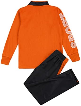 Jugaoge Kids Boys Dva komada Sport outfit Fudbalski trenerke sa patentnim zatvaračem Ovratnike Duksere sa set hlače