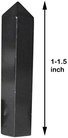 Pyramid tatva kristalna tačka olovka polirana masaža štapić Obelisk - crna turmalina 1-1,5 inča / 2,54 cm WT.5-10 grama