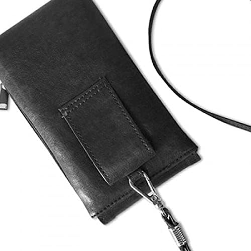 Vruća lijepa žena strana obris telefon novčanika novčanika viseći mobilni torbica crnog džepa
