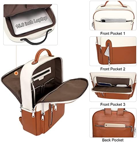 ALTOSY torbica za ruksak od prave kože za žene konvertibilna torba za rame veliki ruksak za Laptop odgovara 14 inču