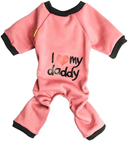 Arrow Cush pas pidžamas Volim moju tatu prozračnu pamučnu odjeću odjeću jedan sie toplo kućni kombinezon ružičasta