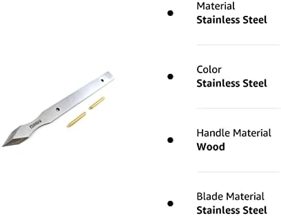 Narex Unhandled Dual Bevel Marking Knife Kit sa udubljenjima prsta sečivo od nerđajućeg čelika