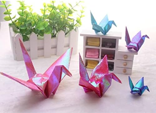 Aboofan Origami papirna dizalica vijenca od origamija 100pcs 6cm preklopljeni ptica za ptice za rustikalni vjenčani ukras za tuširanje