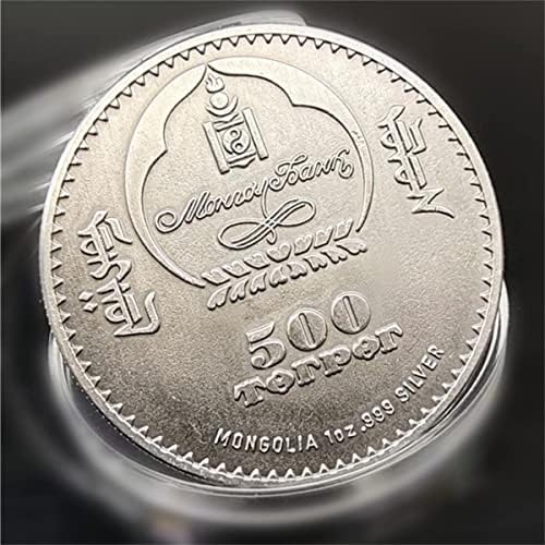 Životinjski novčić Congo Lucky Squirrel Poklon Komemorativni kovani kovanica Prigodni medaljici Srebrni zanati kovanice Kolekcionarstvo