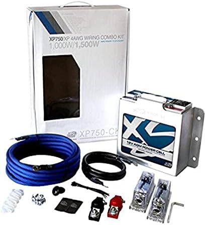 Xs Power XP750-CK XP FLEX 4 AWG 1000w - 1500w Instalacijski komplet i Xp750 kombinacija baterije