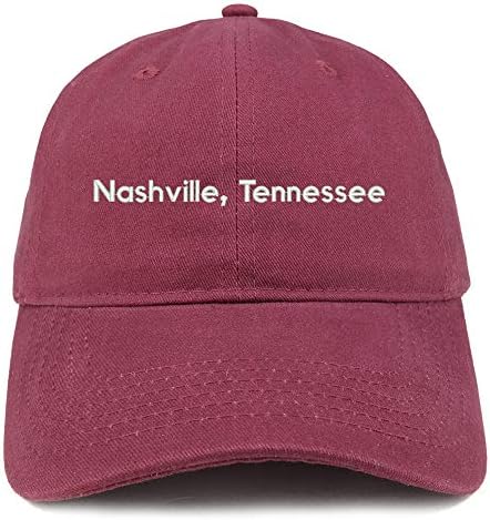 Trendy Odjeća za odjeću Nashville Tennessee vezeni nestrukturirani pamučni tata šešir