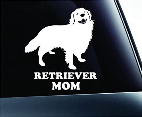 ExpressDecor Golden Retriever mama mama simbol pasa Decal šap Print Pas Puppy Pet Porodični pasmina Volite prozor naljepnice za auto kamion