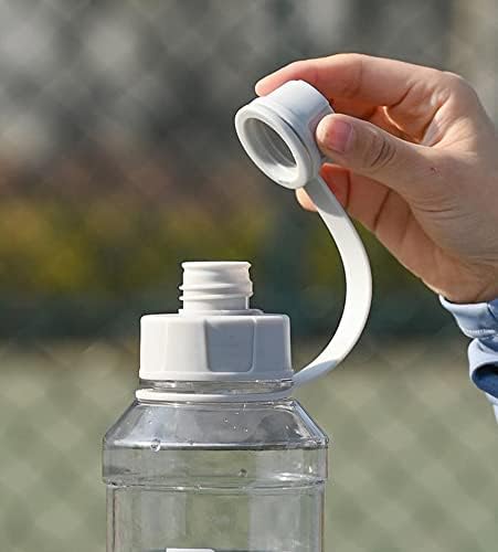 Lintplus 33 oz Plastična boca za višekratnu sportsku vodu s ručkom, boca za vodu za teretanu, planinarski boca vode, boca za vježbanje,