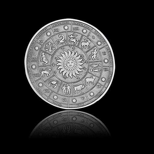 2021 Vintage Western 12 konstelacija Astrologija Vaga token kolekcionarski novčić vaule