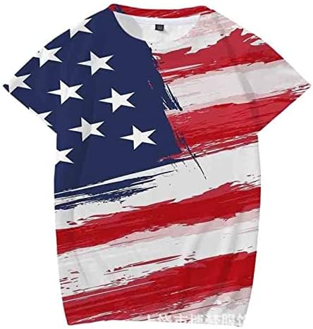 Ljetne muške majice Muške majice Majica Muška majica Grafički 3D Print Ljeto TOP USA Američka zastava Muške majice