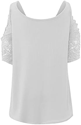 Lethe Summer Rock vrhovi, ženska modna ramena izrezana majica rukav udubljena ležerna majica
