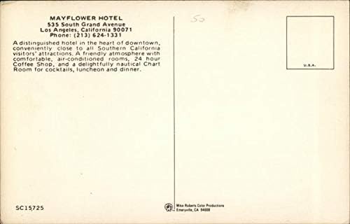 Mayflower Hotel Los Angeles, Kalifornija CA Originalna vintage razglednica