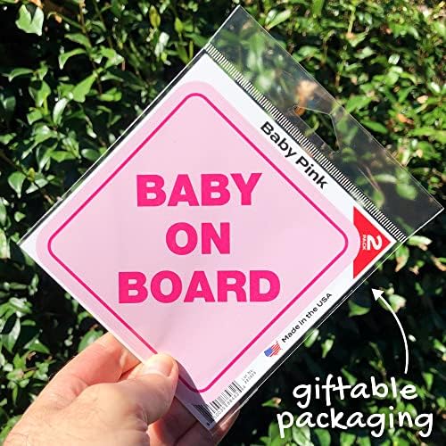 Stipios beba na naljepnici za automobile - štapići bilo gdje, uključujući prozore - slatka uklonjiva beba u auto-znakovima - bez magneta,