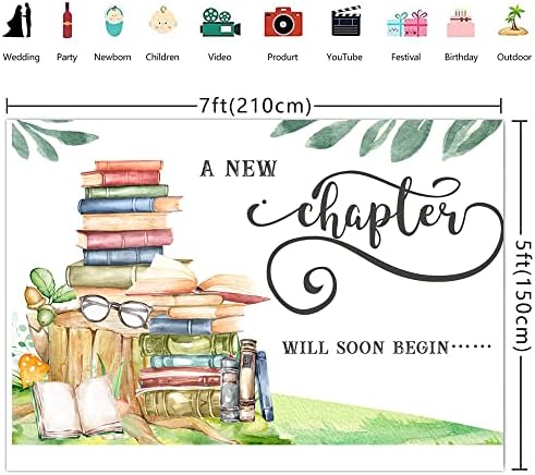 Ticuenicoa 7×5ft novo poglavlje Uskoro počinje pozadina početak novog poglavlja Banner dekoracije oproštajne zabave udaljavajući se