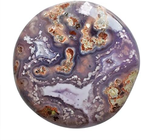 Silvero prirodna ljubičasta strast agate 21 ctw okrugli oblik veličine 23x23x4,5 mm Privjesak nakit Izrada draganog kamena i poznato